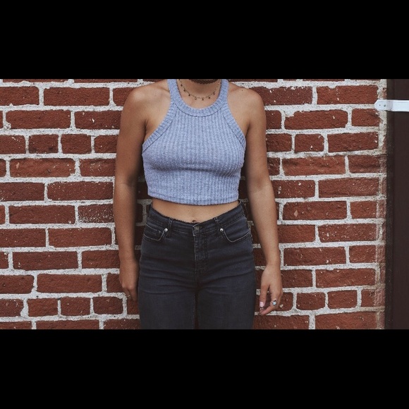 Urban outfitters grey crop top - Picture 4 of 4